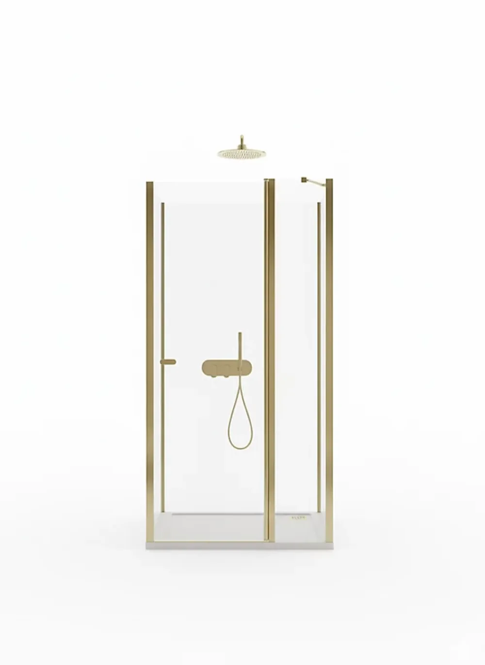 Otitec Porte de douche pivotante 90 cm doré CUBA GOLD