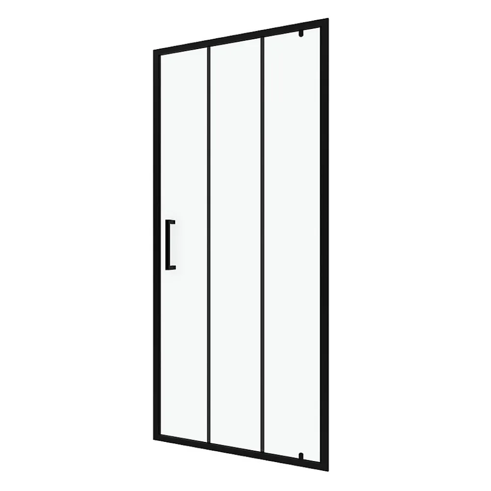 Galedo Porte de douche pivotante noir FactorX 80cm