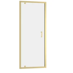 Porte De Douche|Galedo Porte de douche pivotante 80 x 200 cm, profilés alu doré brossé, Factory Gold