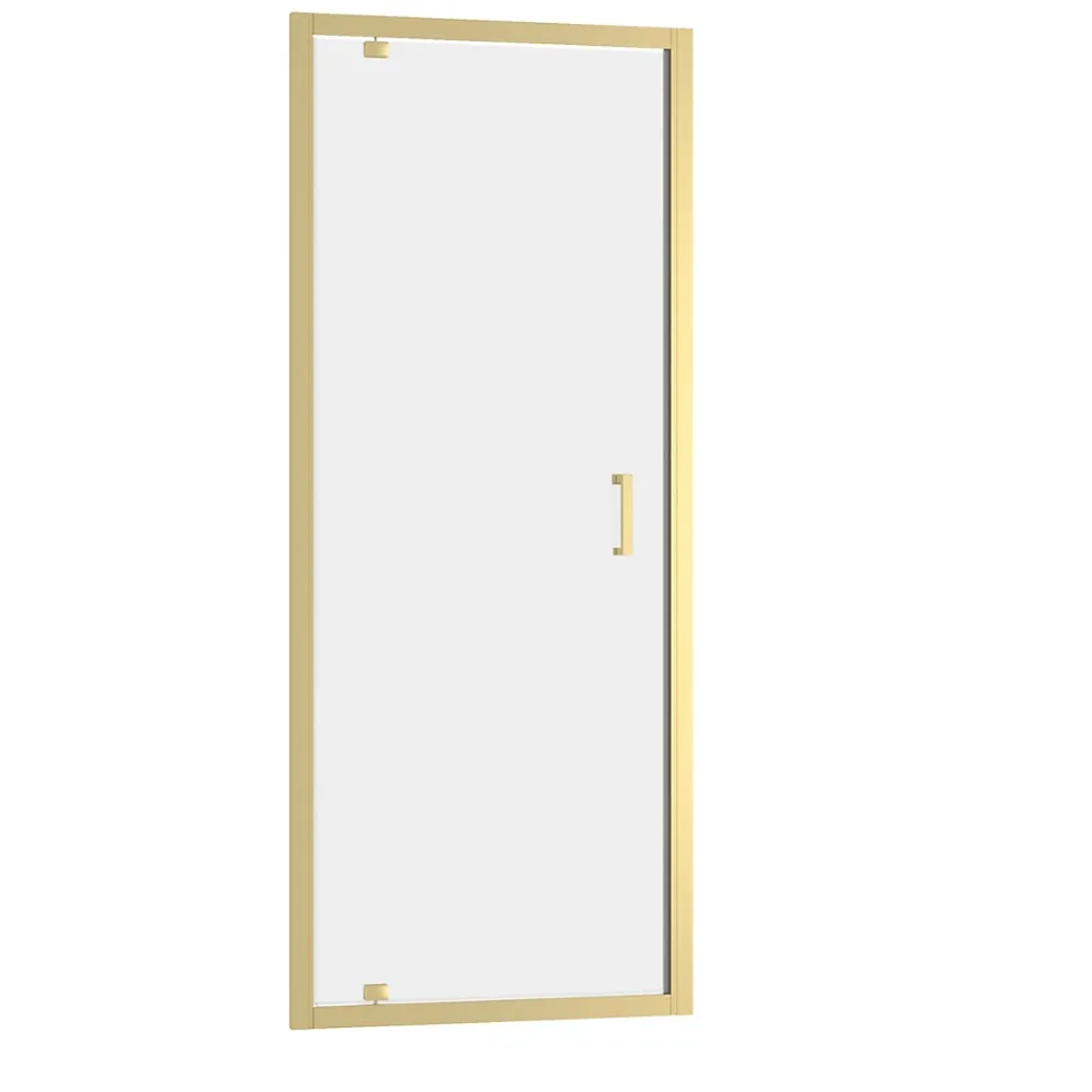 Porte De Douche|Galedo Porte de douche pivotante 80 x 200 cm, profilés alu doré brossé, Factory Gold
