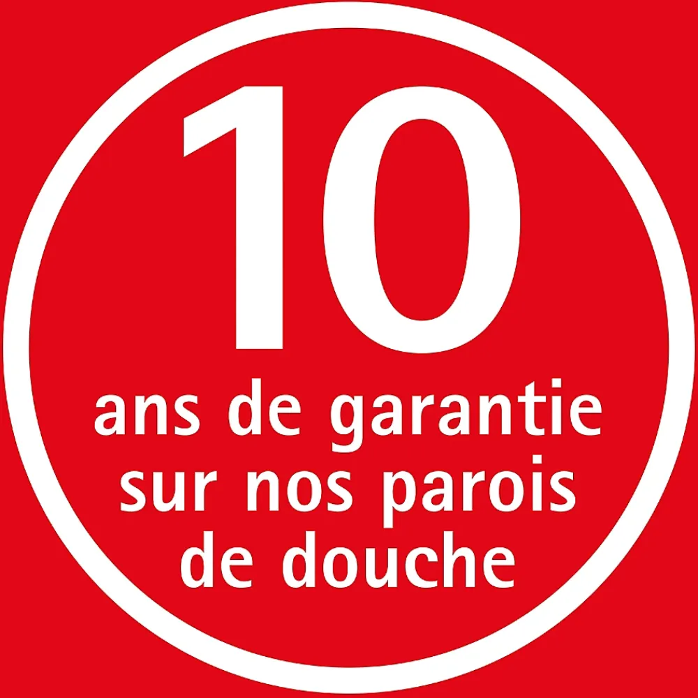 Schulte Porte de douche pivotante l.70 x H.192 cm, verre transparent anticalcaire, profilé chromé, NewStyle