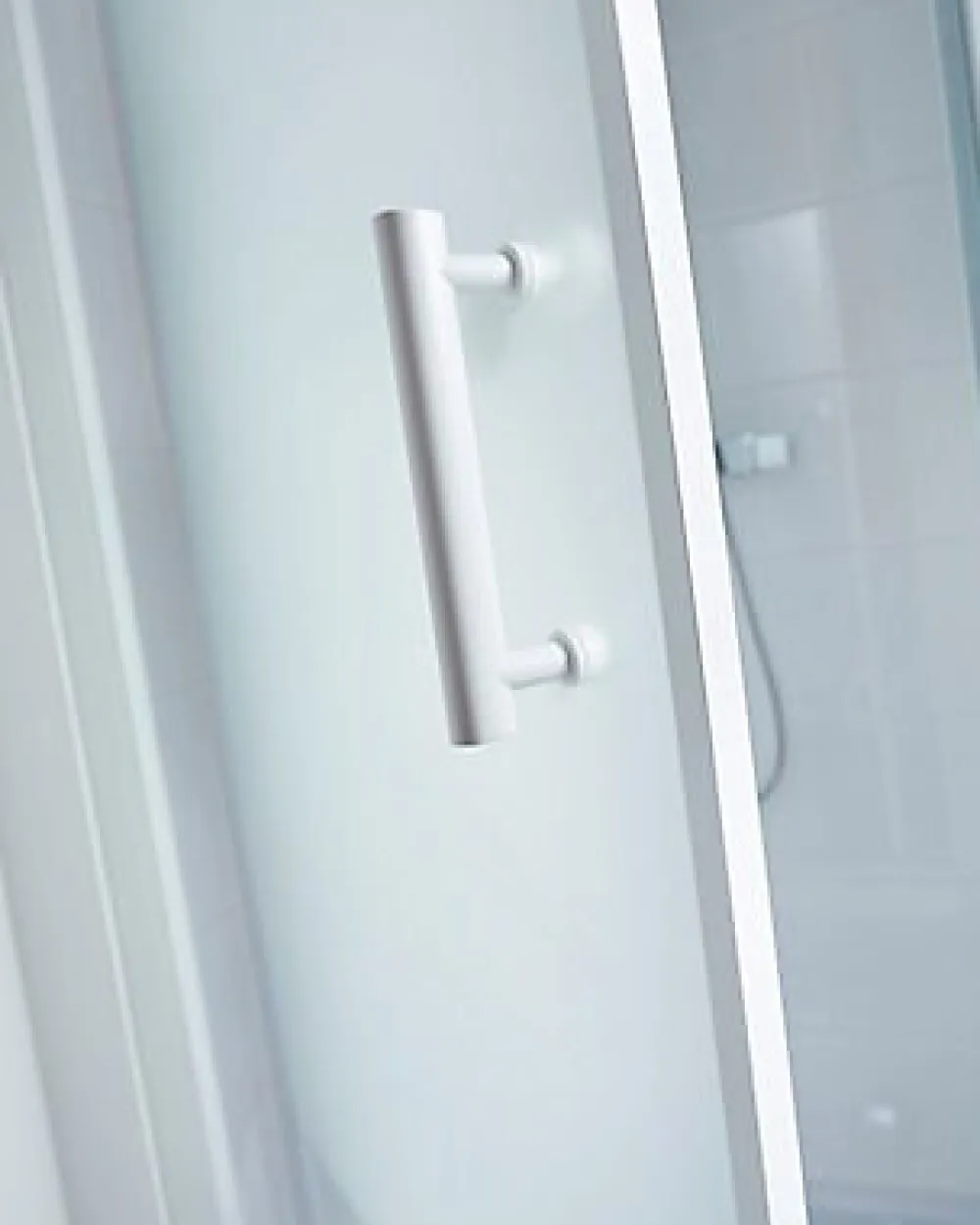 Porte De Douche|Cooke & Lewis Porte de douche pivotante Onega sérigraphié 90 cm