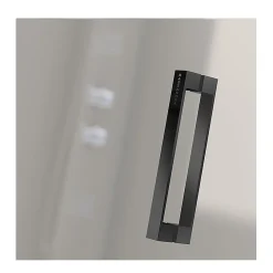 Kassandra Porte de douche pivotante NARDI profil noir mat 70-74 cm