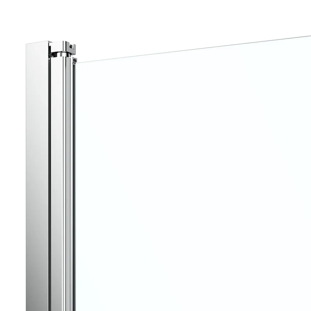 Porte De Douche|GoodHome Porte de douche pivotante l.70 x H.195 cm, verre transparent, profilés alu chrome, Ledava