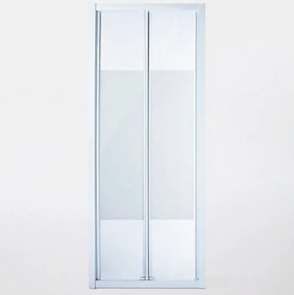 Cooke & Lewis Porte de douche pliante Onega sérigraphié 80 cm