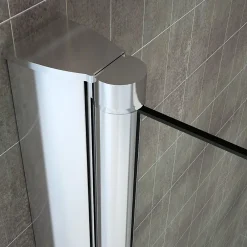 Porte De Douche|Saniverre Porte de douche pliante MONA H.195 - largeur réglable de 76 à 80 cm verre transparent -