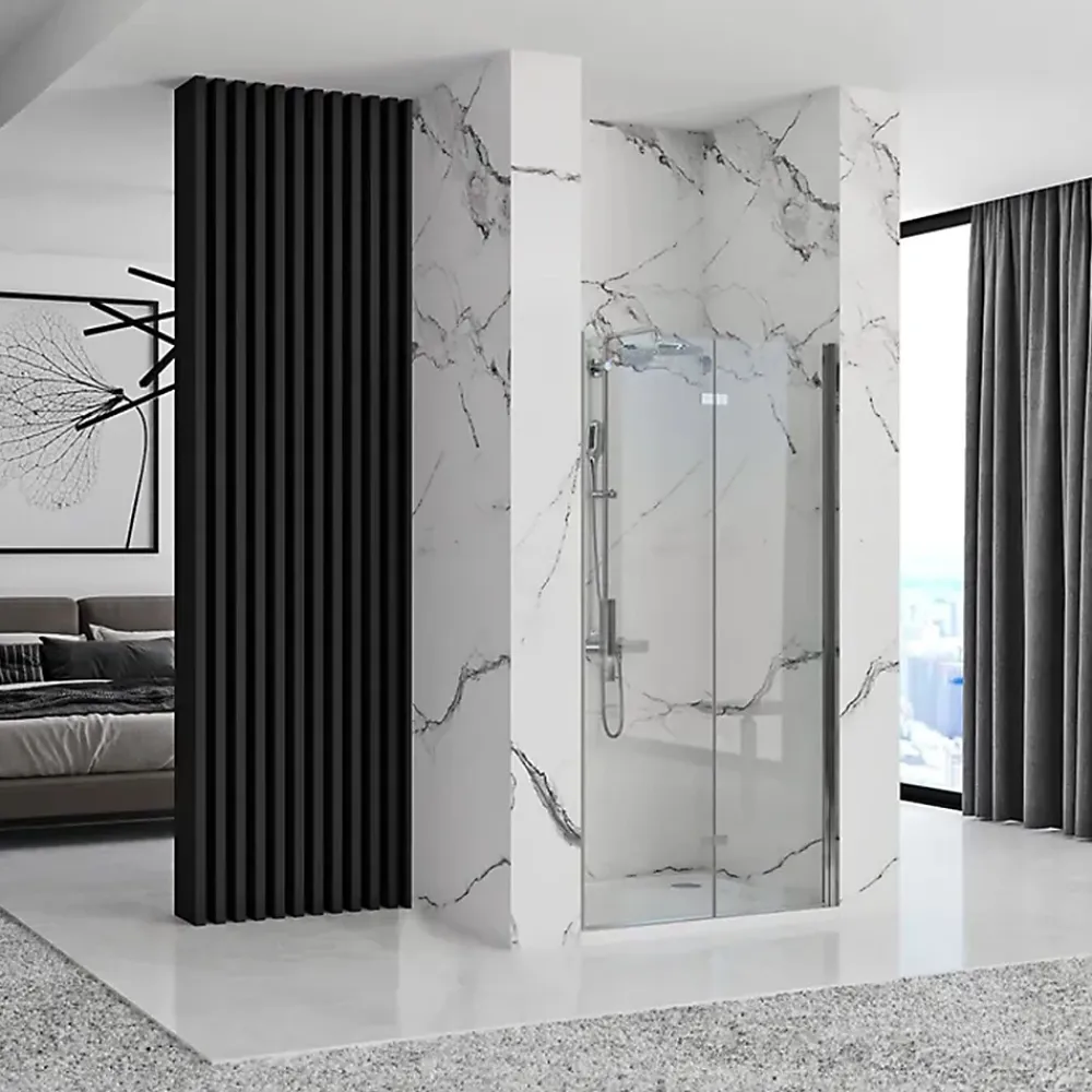 Porte De Douche|Rea Porte De Douche Molier 80 Chrome + Profilé