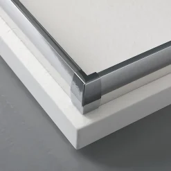 Kiamami Valentina Porte De Douche Rectangulaire 70X90 Cm Avec Verre Clair Et Profilés En Aluminium - Giada