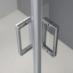 Kiamami Valentina Porte De Douche Rectangulaire 70X90 Cm Avec Verre Clair Et Profilés En Aluminium - Giada