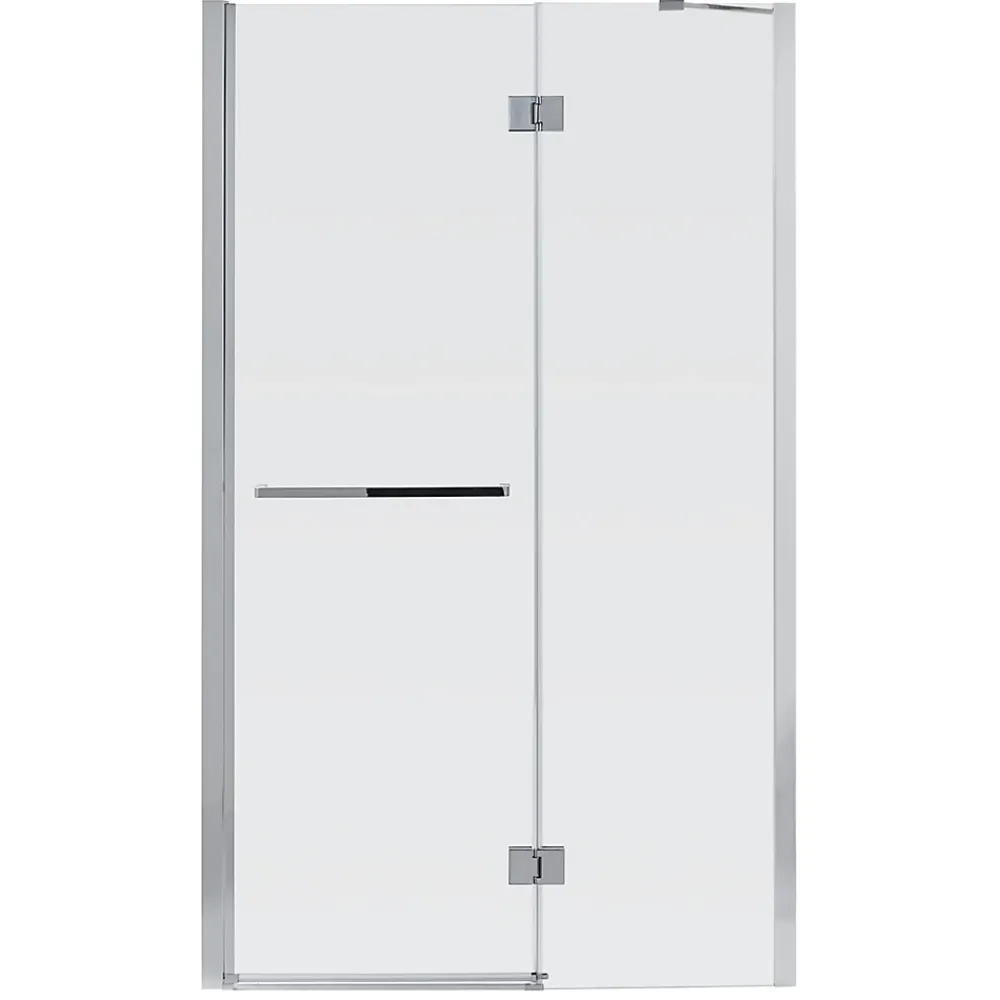 Porte De Douche|GoodHome Porte de douche semi pivotante Naya transparent 120 cm