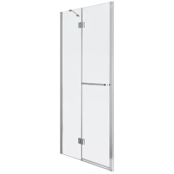 Porte De Douche|GoodHome Porte de douche semi pivotante Naya transparent 120 cm