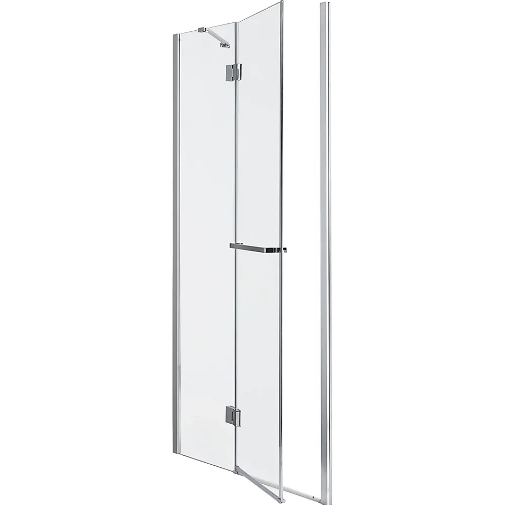 Porte De Douche|GoodHome Porte de douche semi pivotante Naya transparent 120 cm