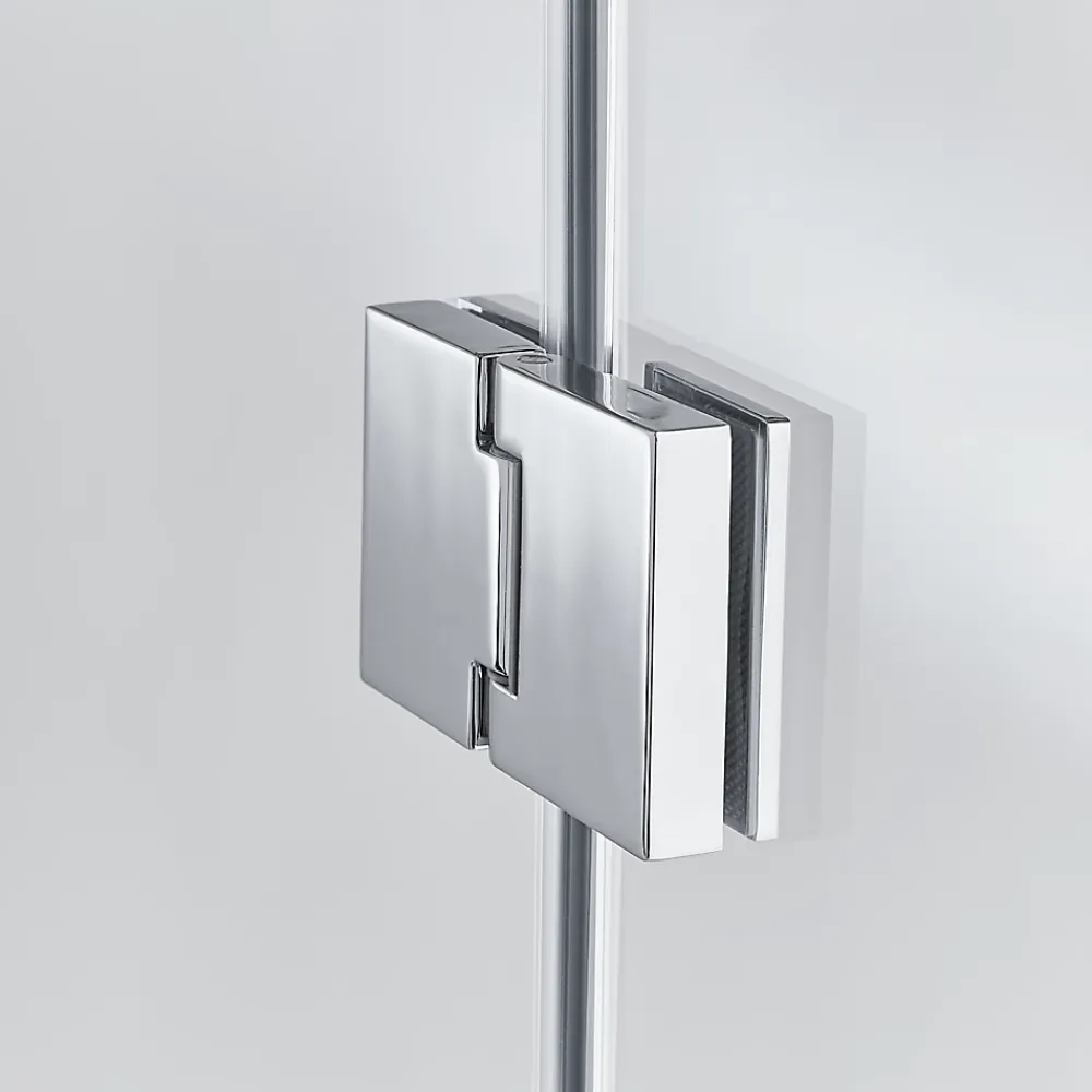 Porte De Douche|GoodHome Porte de douche semi pivotante Naya transparent 120 cm