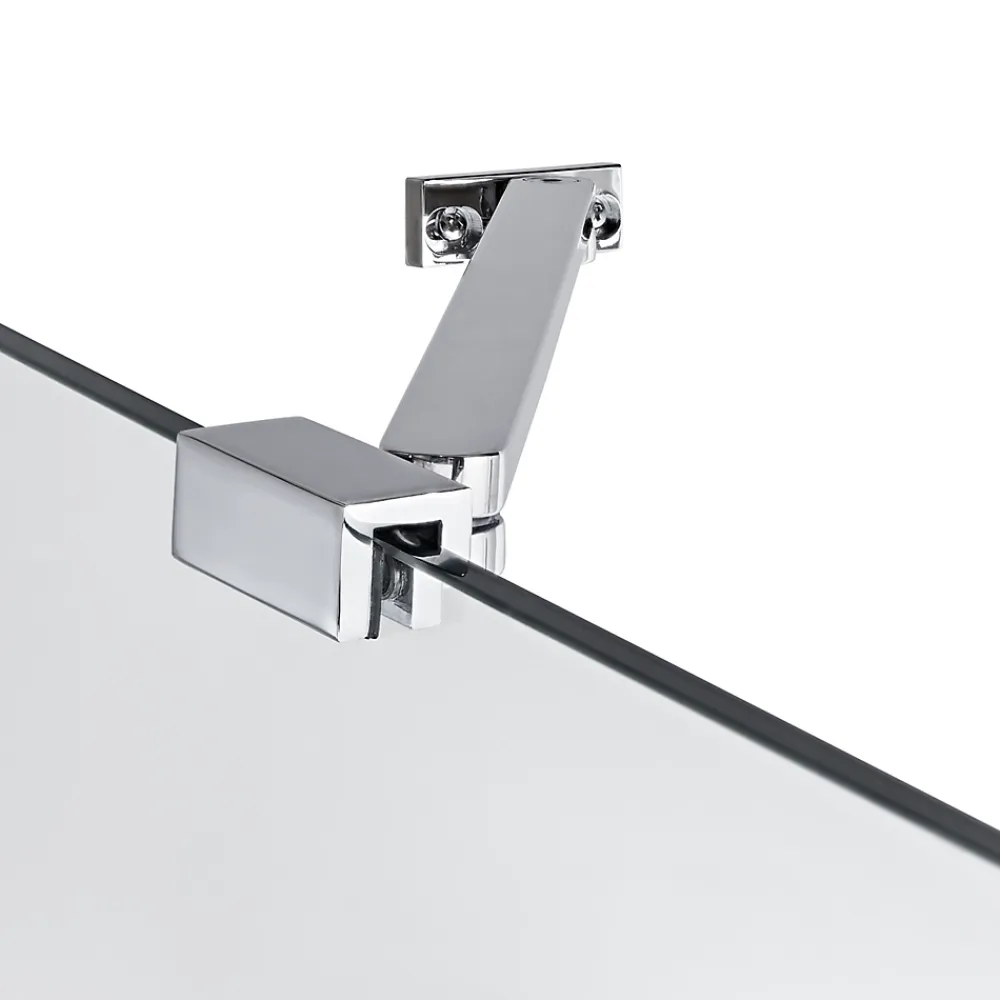 Porte De Douche|GoodHome Porte de douche semi pivotante Naya transparent 120 cm