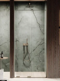 Otitec Porte de Douche Simple - 120 x 200 - GUNMETAL - SMART