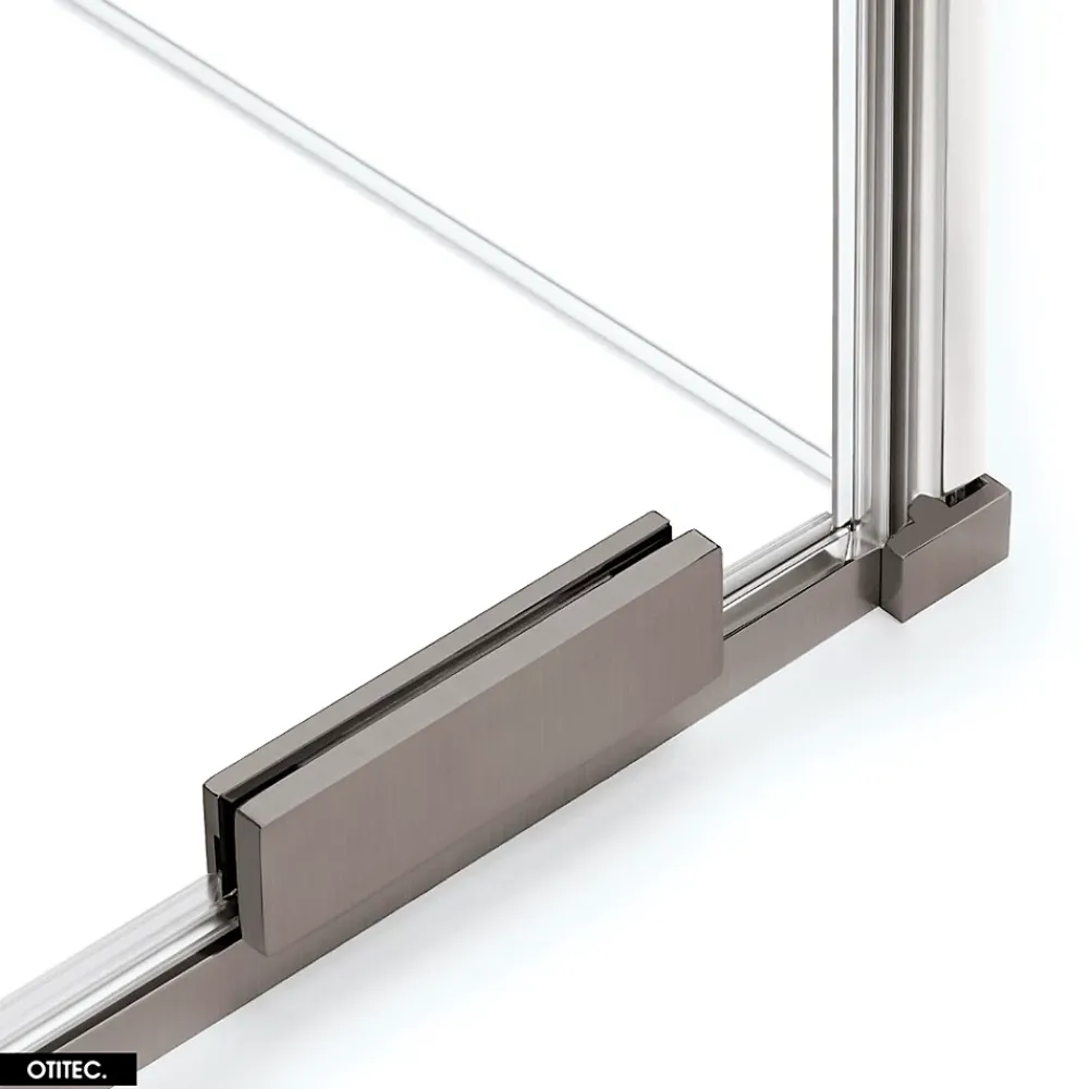 Otitec Porte de Douche Simple - 120 x 200 - GUNMETAL - SMART