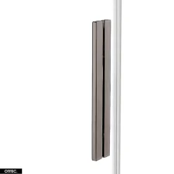 Otitec Porte de Douche Simple - 120 x 200 - GUNMETAL - SMART