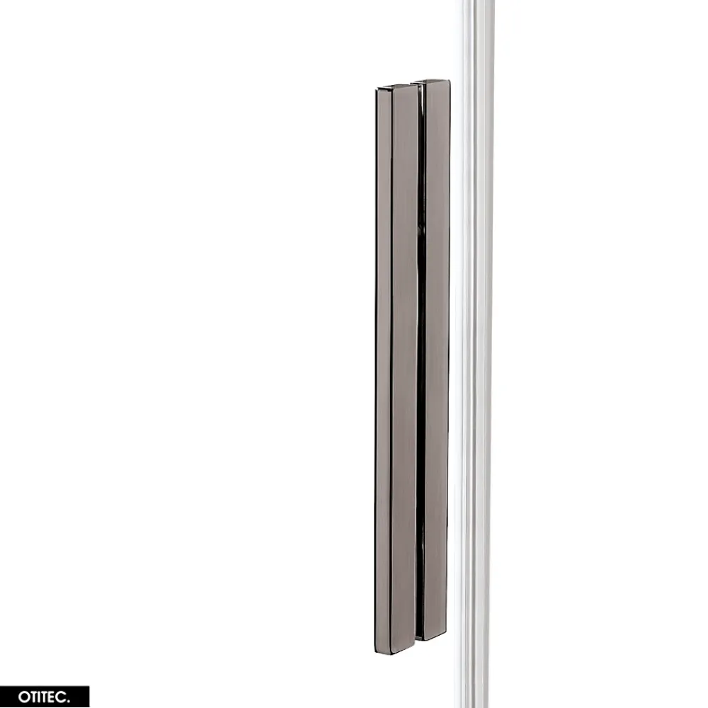 Otitec Porte de Douche Simple - 120 x 200 - GUNMETAL - SMART