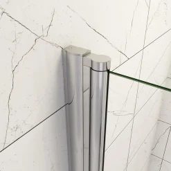 AICA Sanitaire Porte De douche 105x187cm avec en verre sécurit clair anticalcaire