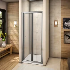 Porte De Douche|AICA Sanitaire Porte de douche 80x185cm en verre trempé porte de douche pliante vers l'intérieur installation en niche