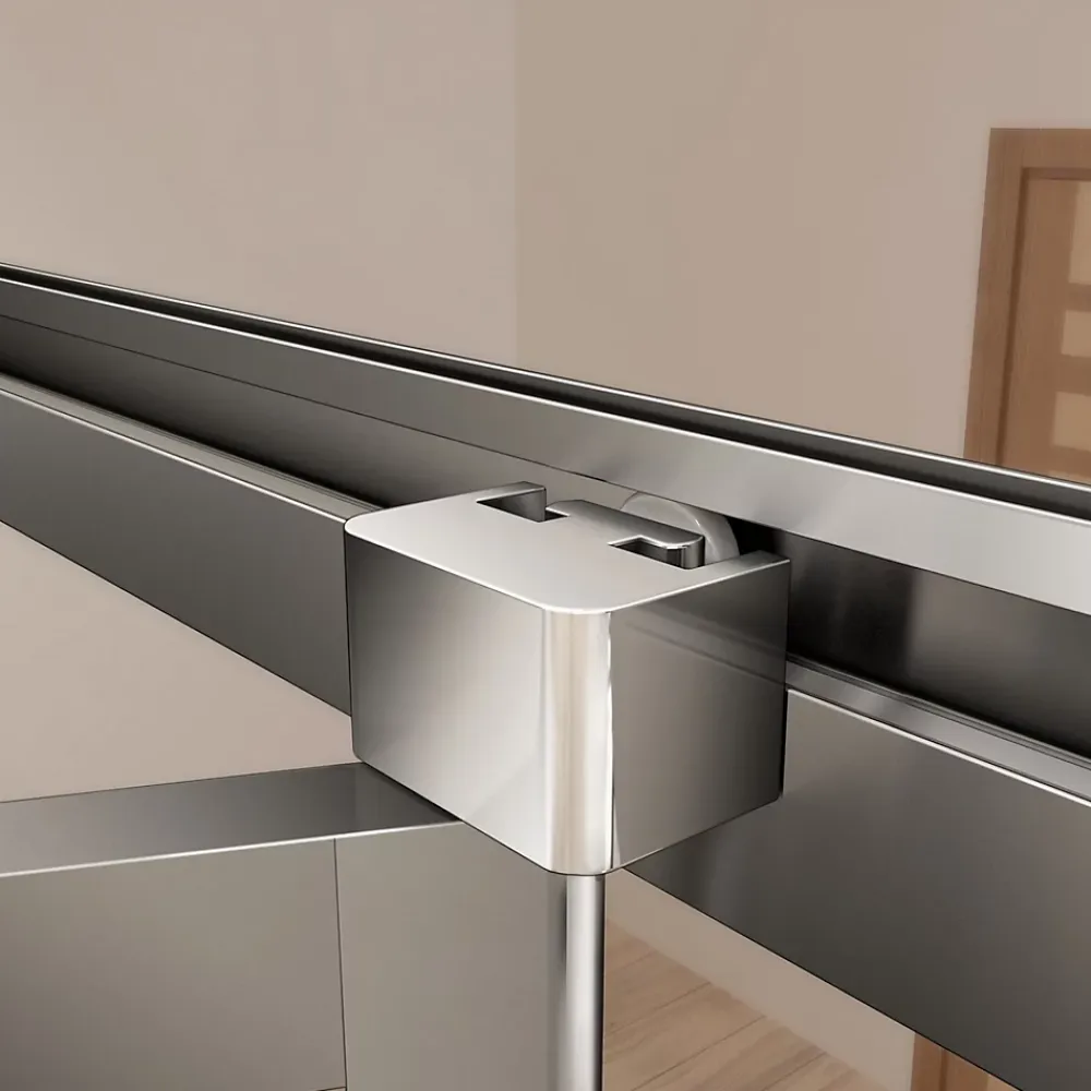 Porte De Douche|AICA Sanitaire Porte de douche 100x185cm en verre trempé porte de douche pliante vers l'intérieur installation en niche