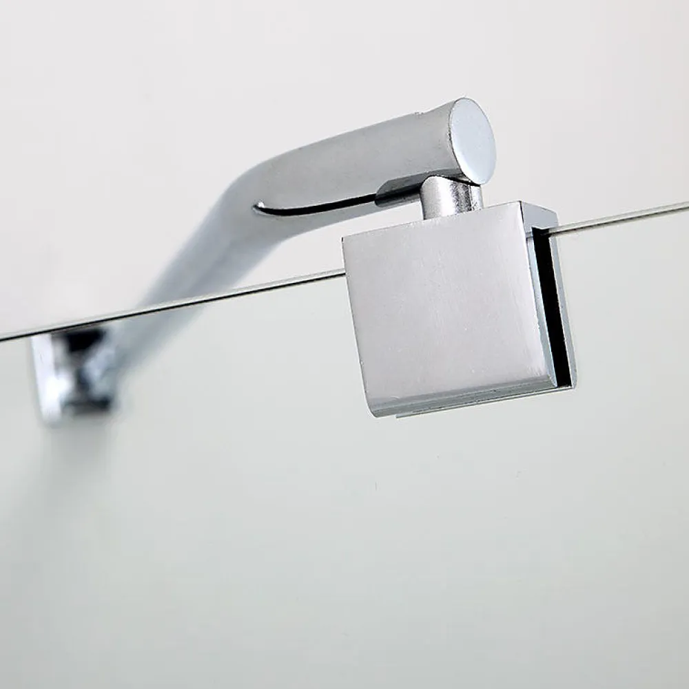 Kiamami Valentina Porte double articulée pour baignoire en verre clair - giada