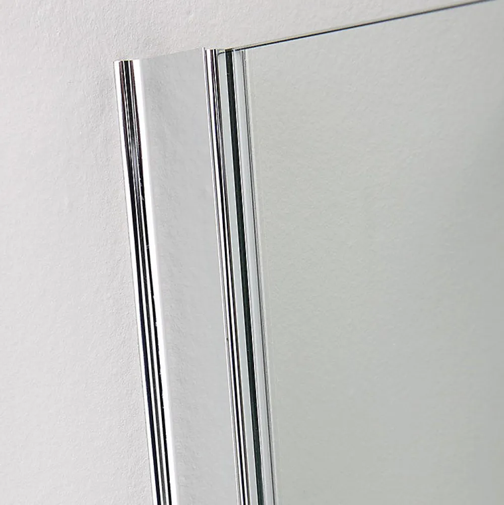 Kiamami Valentina Porte double articulée pour baignoire en verre clair - giada