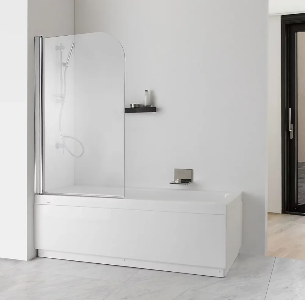 Pare-Baignoire|Kiamami Valentina Porte simple pour baignoire verre clair 6mm - giada