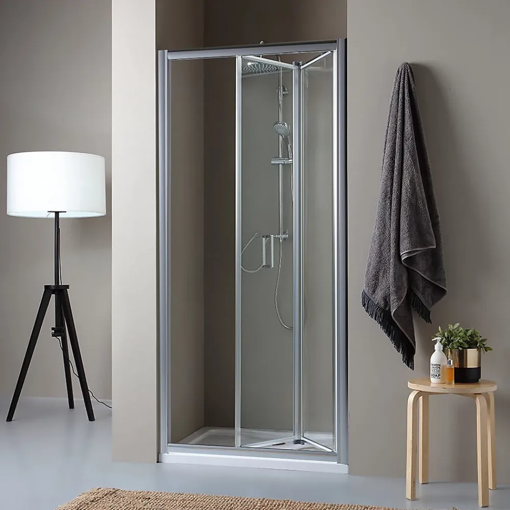 Porte De Douche|Kiamami Valentina Porte-niche pour douche avec 2 portes à ouverture à livre de 85cm - soffio