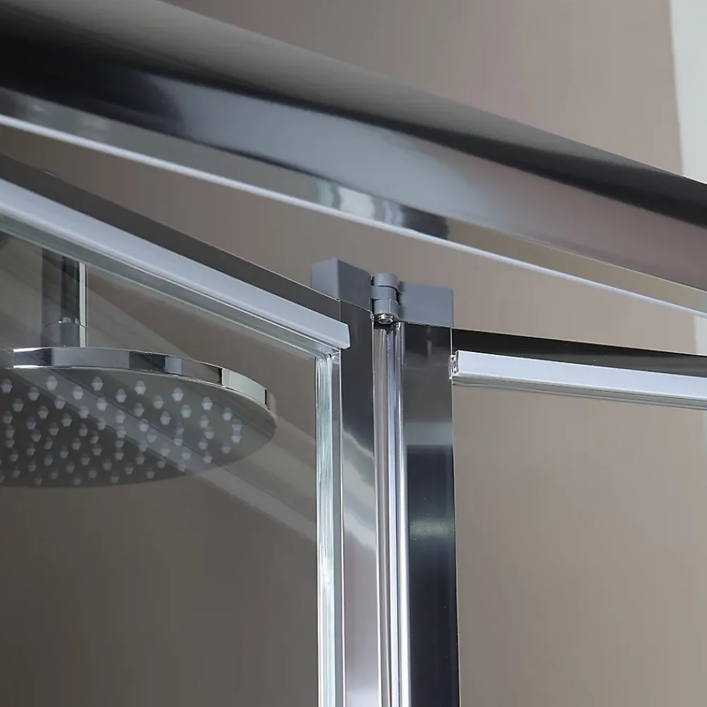 Porte De Douche|Kiamami Valentina Porte-niche pour douche avec 2 portes à ouverture à livre de 85cm - soffio