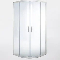 Cooke & Lewis Portes de douche angle circulaire Onega transparent 90 x 90 cm