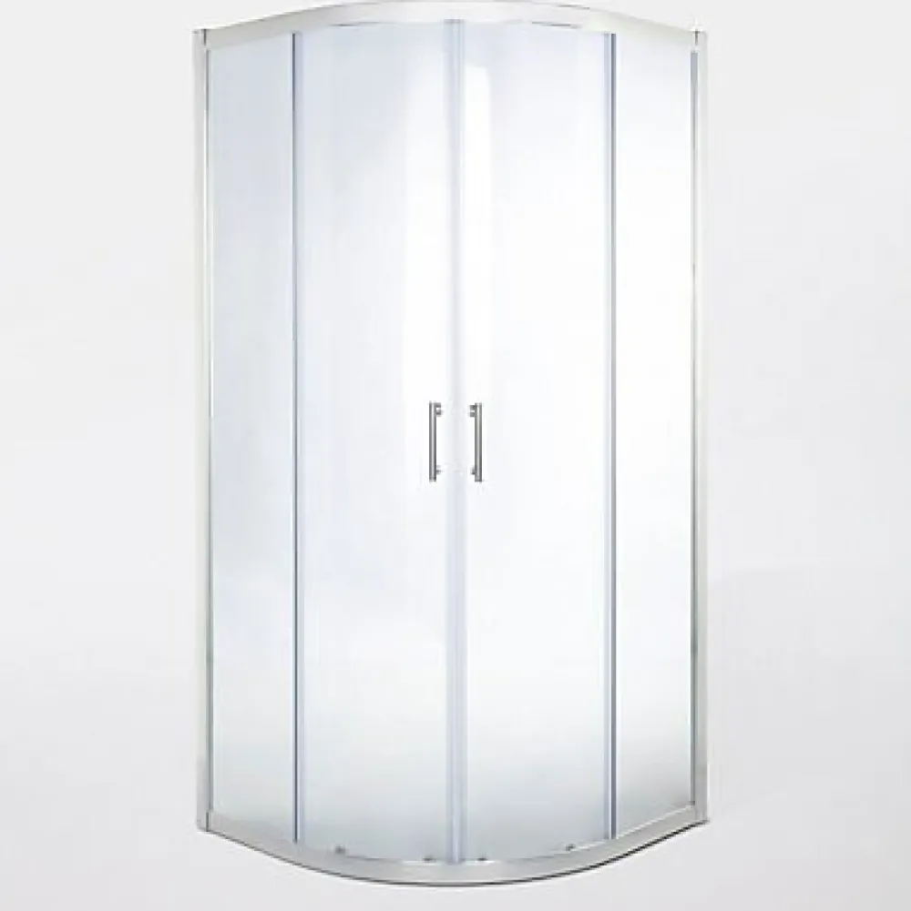 Cooke & Lewis Portes de douche angle circulaire Onega transparent 90 x 90 cm