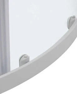 Cooke & Lewis Portes de douche angle circulaire Onega sérigraphié 80 x 80 cm