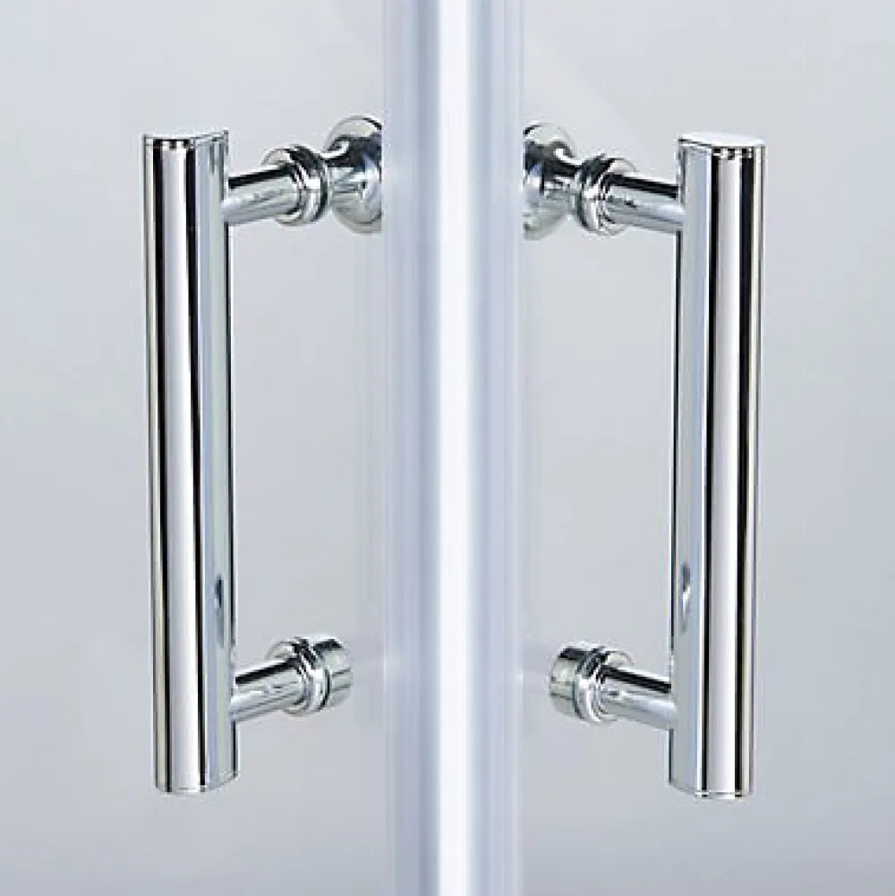 Cooke & Lewis Portes de douche angle droit Onega transparent 90 x 90 cm