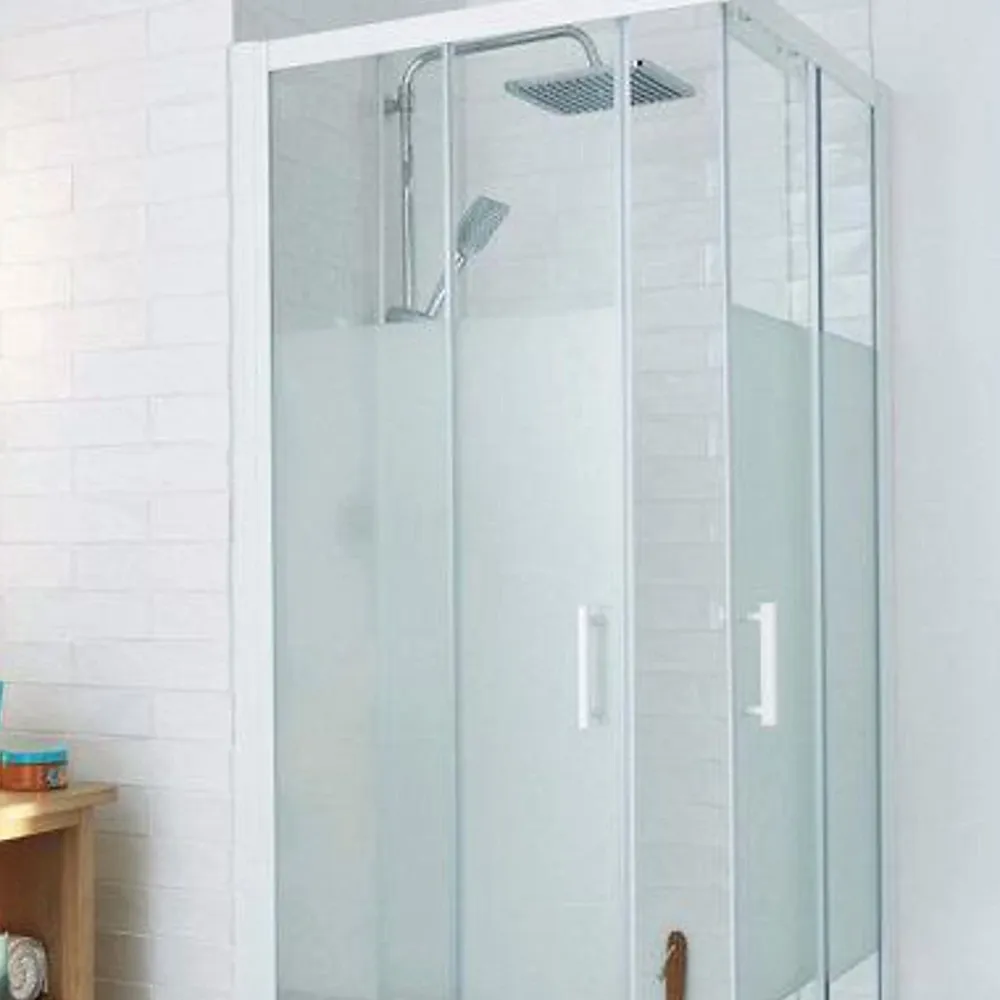 Porte De Douche|Cooke & Lewis Portes de douche angle droit Onega sérigraphié 90 x 90 cm