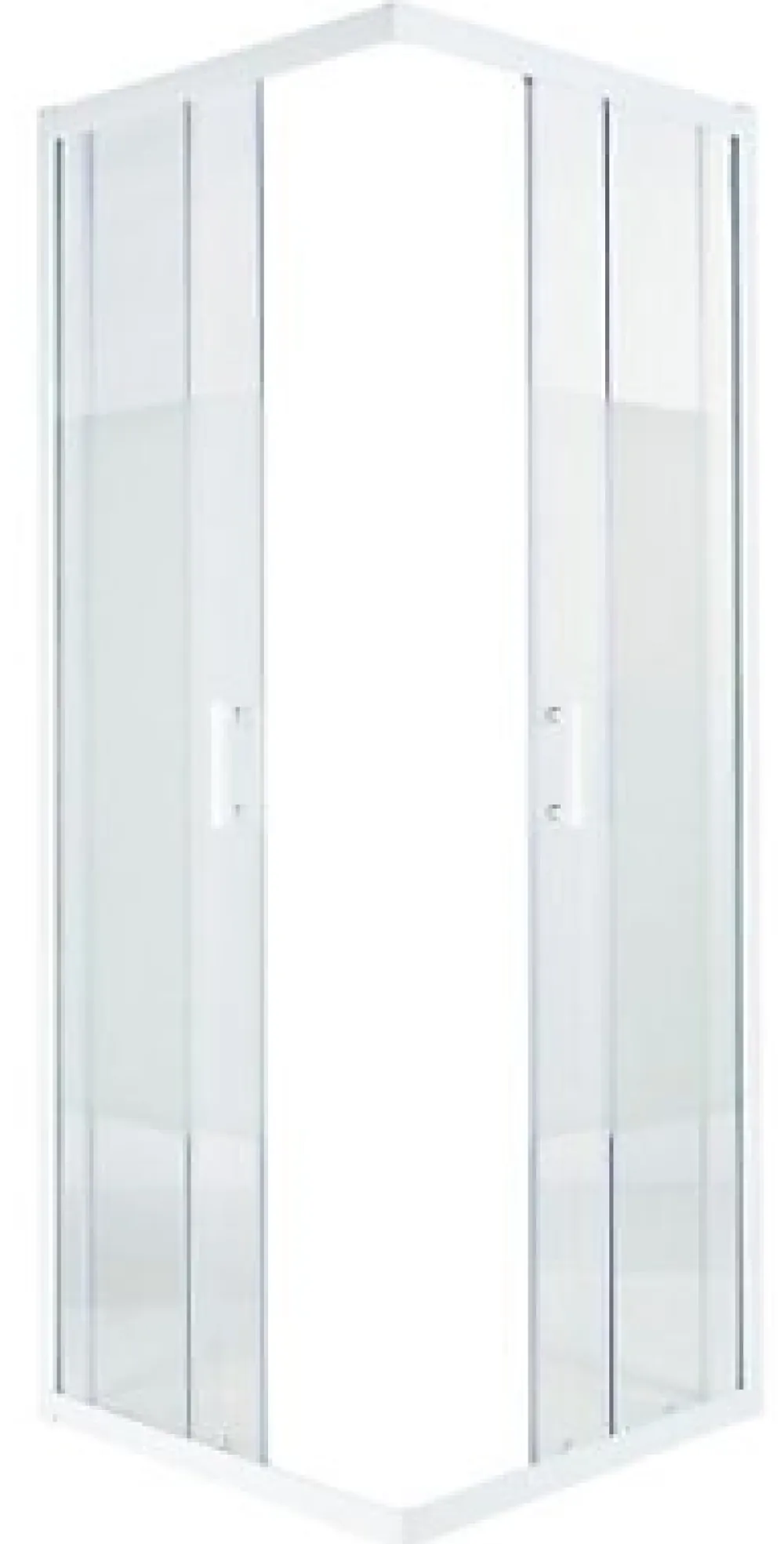 Porte De Douche|Cooke & Lewis Portes de douche angle droit Onega sérigraphié 70 x 70 cm