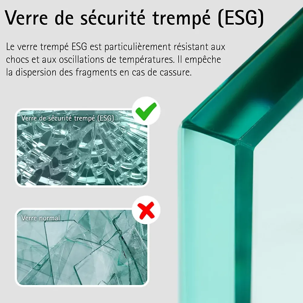 Porte De Douche|Schulte Portes de douche battantes en niche 90 x 200 cm, verre anticalcaire, profilé blanc mat, Impériale Trend 2.0