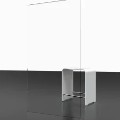 Porte De Douche|Schulte Portes de douche battantes en niche 90 x 200 cm, verre anticalcaire, profilé blanc mat, Impériale Trend 2.0