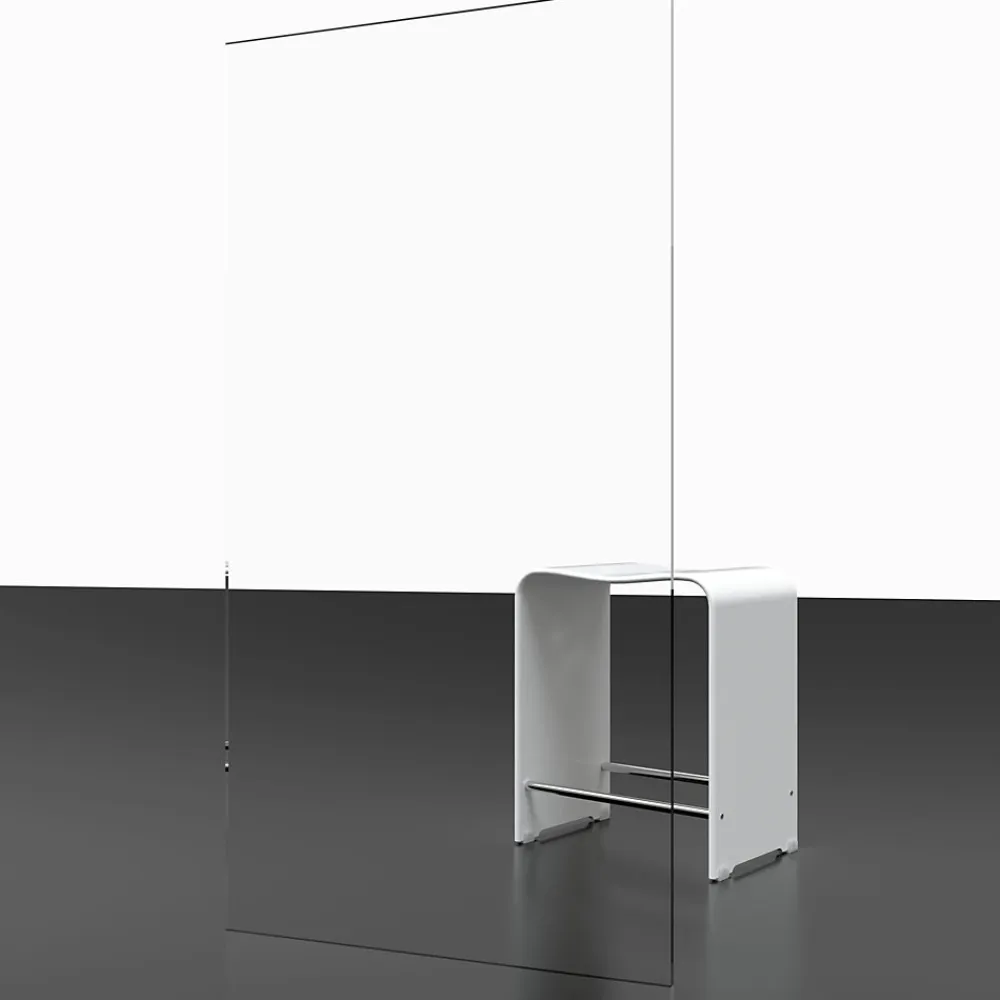 Porte De Douche|Schulte Portes de douche battantes en niche 90 x 200 cm, verre anticalcaire, profilé blanc mat, Impériale Trend 2.0