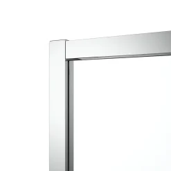 Porte De Douche|GoodHome Portes de douche coulissantes accès d'angle l.90 x L.90 x H.195 cm, verre transparent, profilés alu chrome, Ledava
