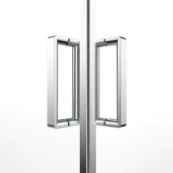 Porte De Douche|GoodHome Portes de douche coulissantes accès d'angle l.90 x L.90 x H.195 cm, verre transparent, profilés alu chrome, Ledava