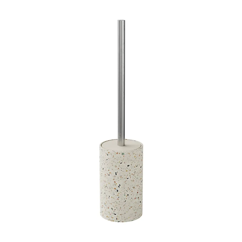 GoodHome Pot à balai WC Elland Terrazzo