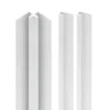 Schulte Profilé de finition + 1 profilé d'angle intérieur pour Panneau mural Décodesign, blanc vendu par 2