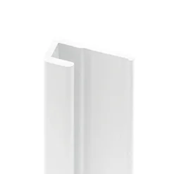 Schulte Profilé de finition H.255 x 1,7 cm, aluminium, blanc brillant, Deco Design