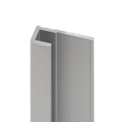 Panneau Mural De Salle De Bains|Schulte Profilé de fintion pour panneaux muraux DécoDesign, alu argenté
