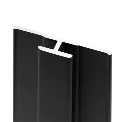 Schulte Profilé de jonction H.255 x 3,3 cm, aluminium, noir mat, Deco Design