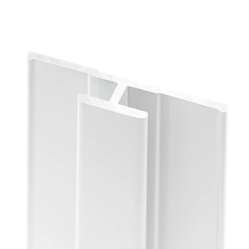 Schulte Profilé de jonction H.255 x 3,3 cm, aluminium, blanc brillant, Deco Design