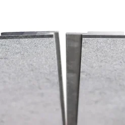 Schulte Profilé de jonction invisible H.255 x 3,3 cm, aluminium, argent, Deco Design vendu par 2