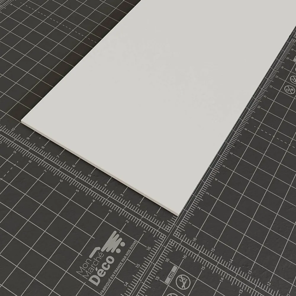 Tecnoprofils Profil Plat PVC 100 mm - Longueur 2.60 m - Lot de 5