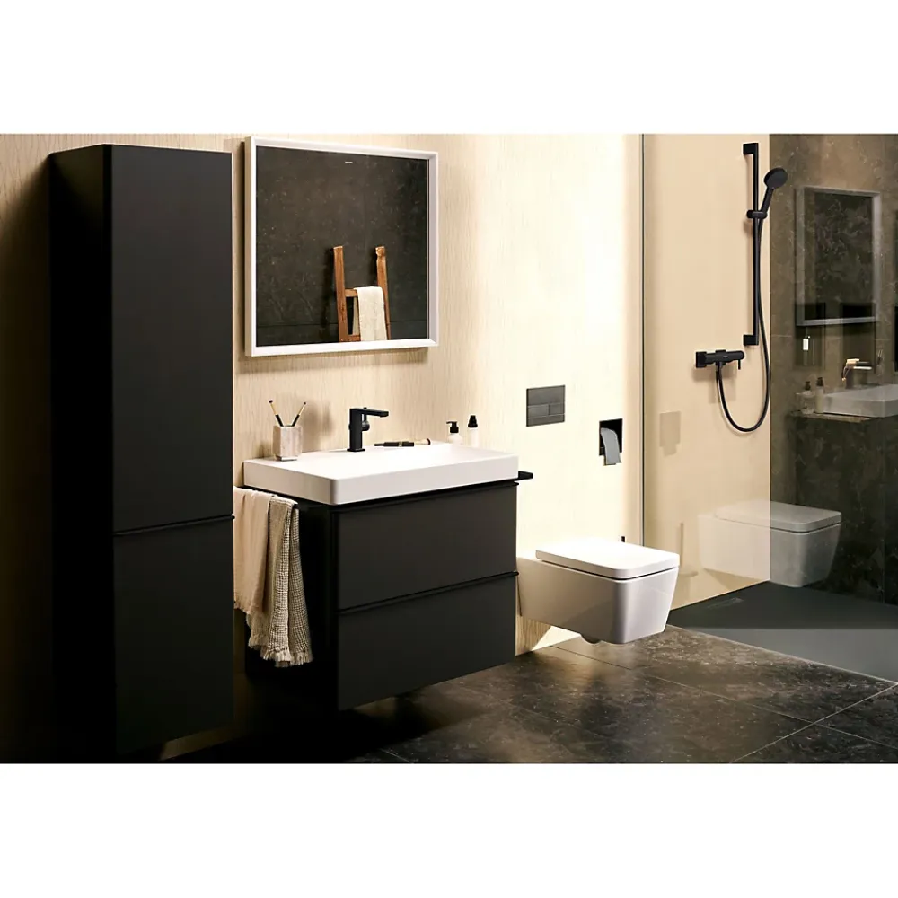 Hansgrohe Pulsify Select S Set de douche 105 3 jets Relaxation avec barre C 90 cm noir mat 24170670